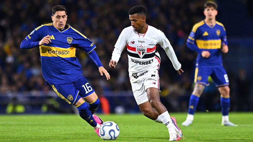 Con gol de Merentiel, Boca le ganó a San Pablo en La Bombonera e irá con ventaja a Brasil