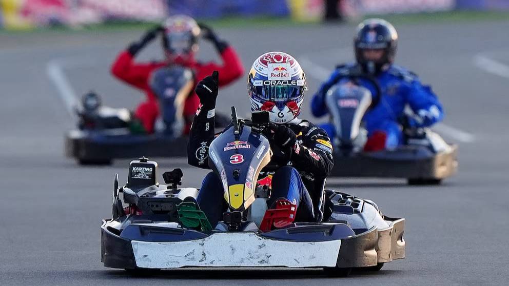 ¡Lo logró! Max Verstappen corrió en karting y pasó a 100 competidores en sólo 35 minutos