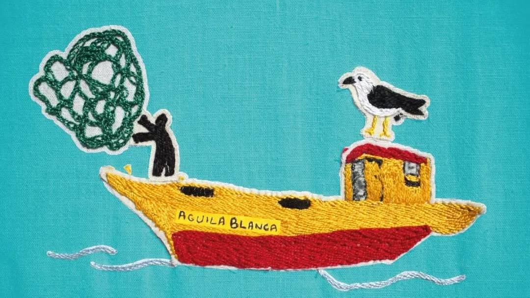 Las bordadoras del Museo del Puerto llegan con su obra "Un universo" a 2 Museos