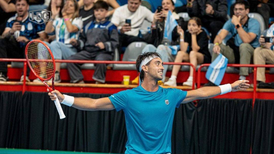 Argentina cerró el primer día derrotando a Turquía por 2-0 en la Copa Davis