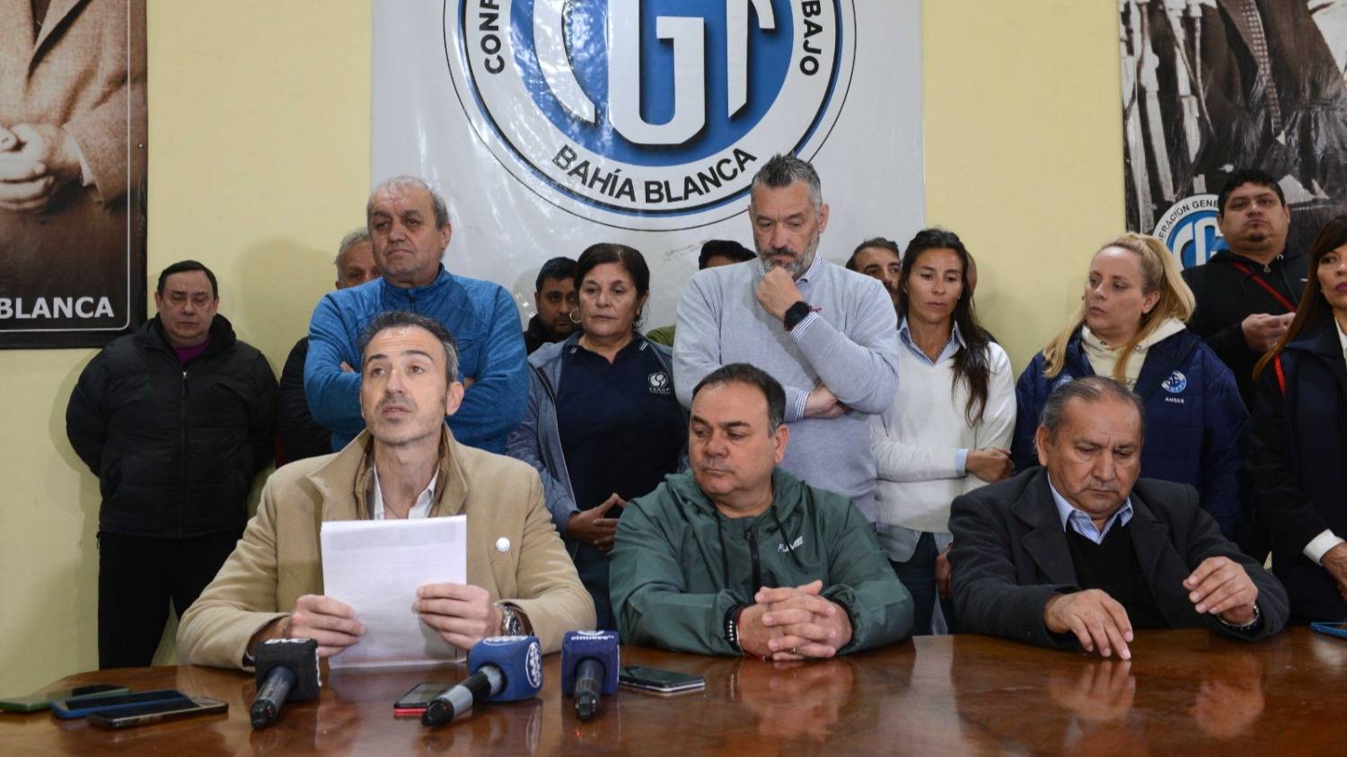 La CGT repudió la visita de Milei y se preguntó "para qué vinieron"