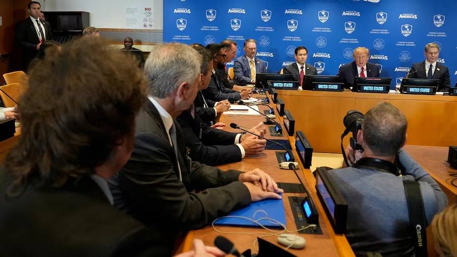 El gesto de Trump para Milei en la cumbre del Escudo de las Américas: "Tuvimos una gran victoria en Argentina"