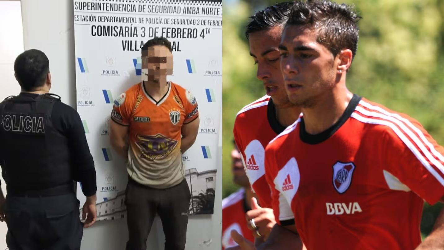 Detuvieron al exfutbolista de River Ezequiel Cirigliano: está acusado de intentar robarle el arma a un policía