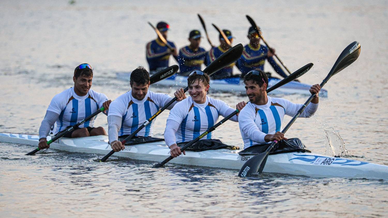 Agustín Vernice cosechó cuatro medallas de oro en el canotaje de los Juegos Suramericanos