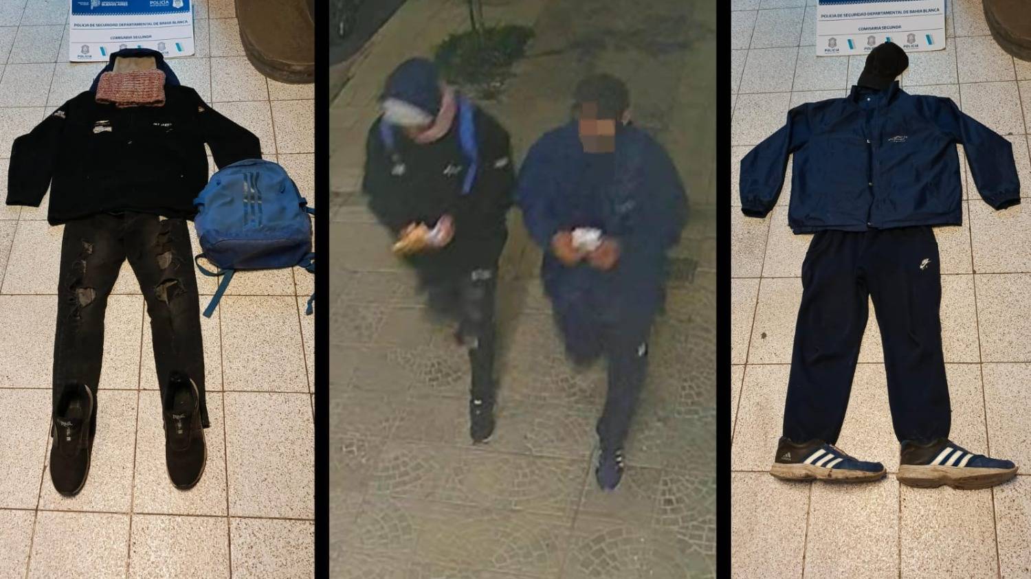 Robaron en un local del centro, los identificaron por las cámaras y terminaron aprehendidos