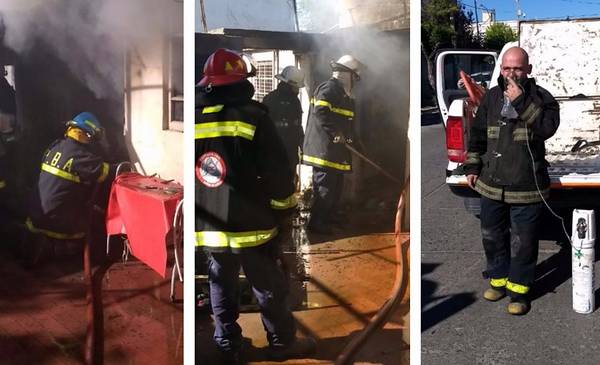 Dos mujeres sufrieron quemaduras en un incendio y un bombero fue ...