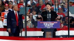 Elon Musk respalda a Donald Trump en su acto de campaña