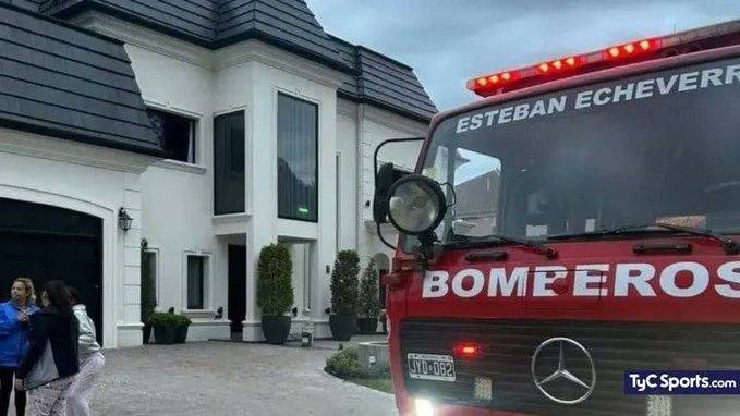 Se incendió la casa de Leandro Paredes