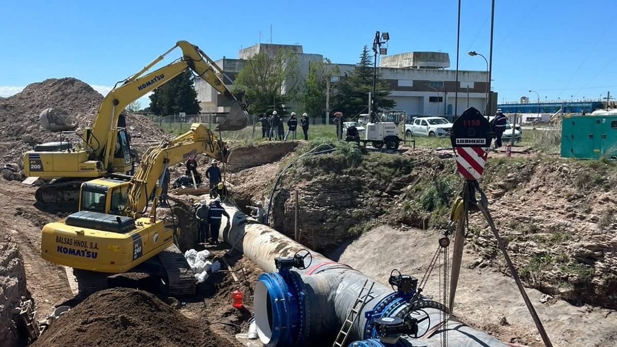 Terminaron los trabajos en ABSA y se va recuperando el servicio de agua en Bahía Blanca