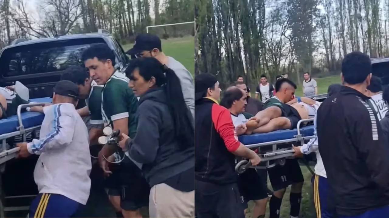 Insólito: se infartó en un partido, la puerta de la ambulancia no abrió y sus compañeros lo salvaron