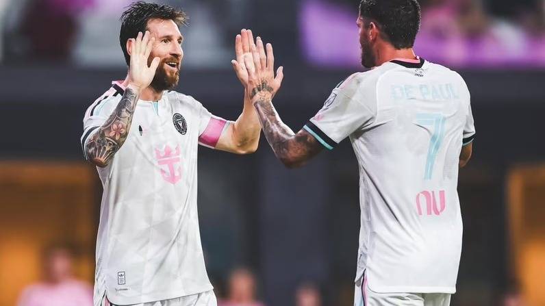 Con asistencia de Messi a De Paul, Inter Miami le ganó 2 a 0 al New York City por la MLS