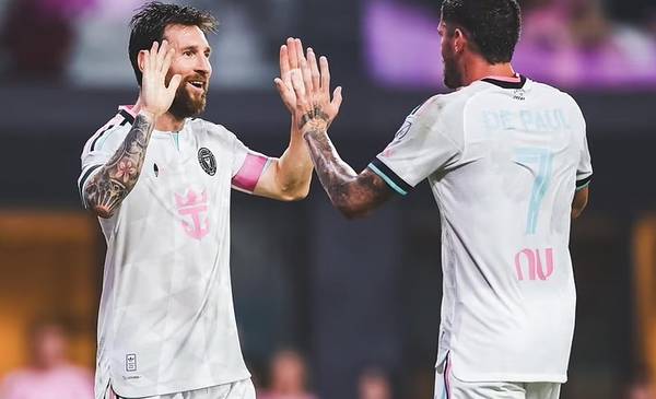 Con asistencia de Messi a De Paul, Inter Miami le ganó 2 a 0 al New York City por la MLS