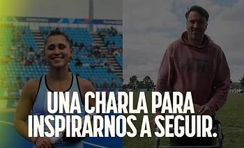De levantar la Copa del Mundo a contar su historia en Bahía: una noche con Agustina Gorzelany junto al "Ruso" Marini