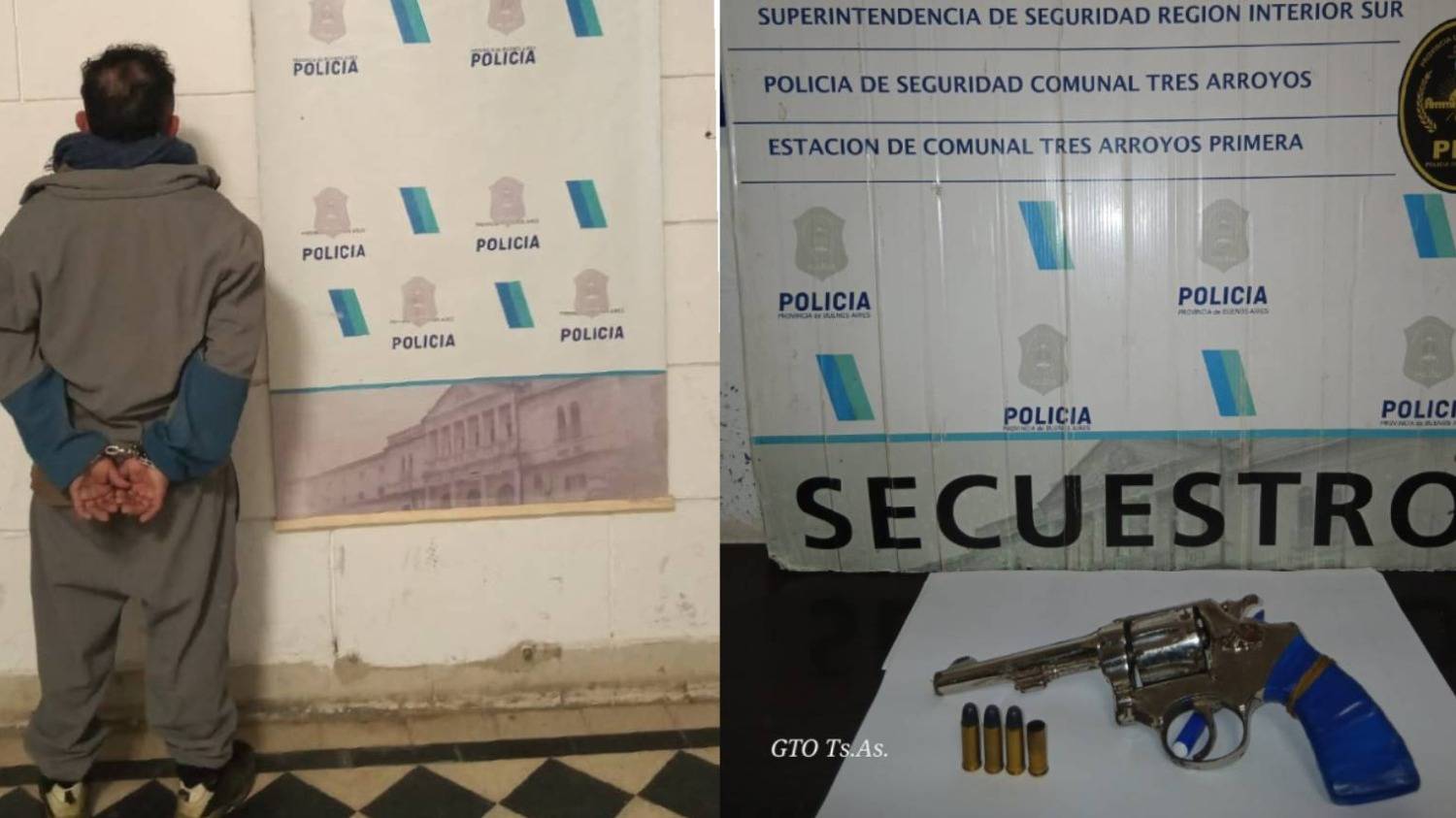 Tres Arroyos: le disparó a una mujer, huyó y fue capturado