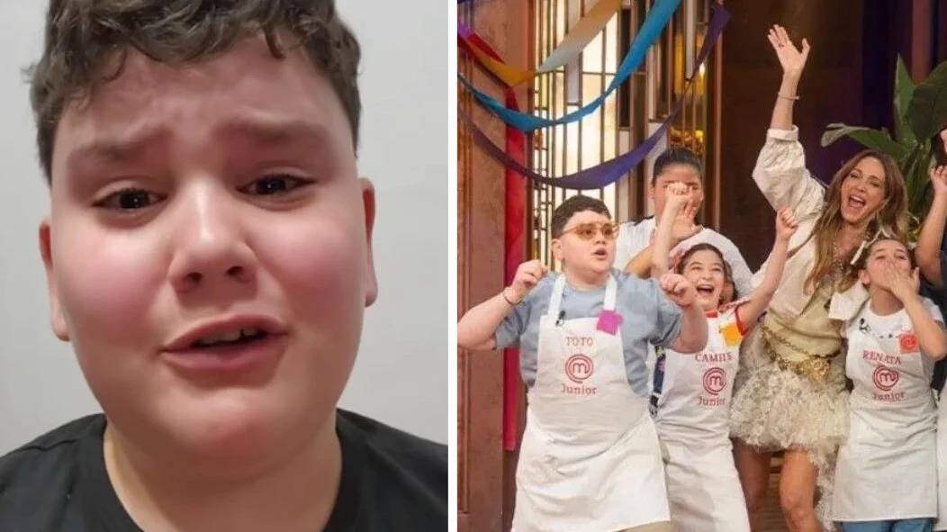 Toto, el nene de 9 años de “MasterChef Junior”, se largó a llorar por las críticas que recibió en las redes