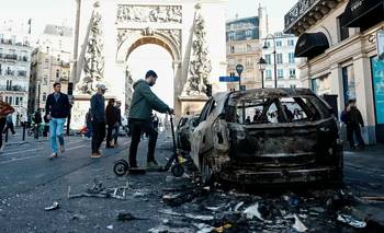 El Gobierno de Francia decretó toques de queda parciales tras la ola de disturbios