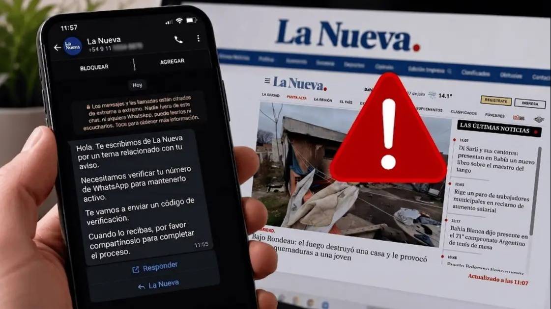 Alerta por estafas a clientes de Avisos Clasificados de La Nueva: envían links falsos para hackear WhatsApp