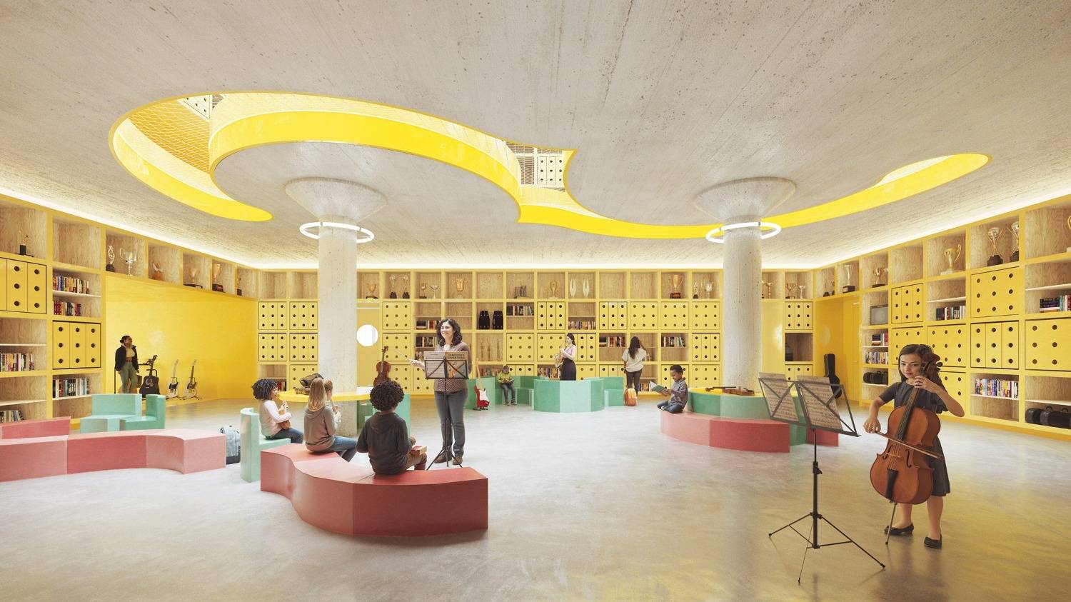 Una abandonada planta cafetera se convierte en una escuela de música 
