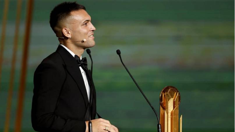 Lautaro Martínez quedó 22° en la votación del Balón de Oro; con Messi entre los 10, se espera al ganador