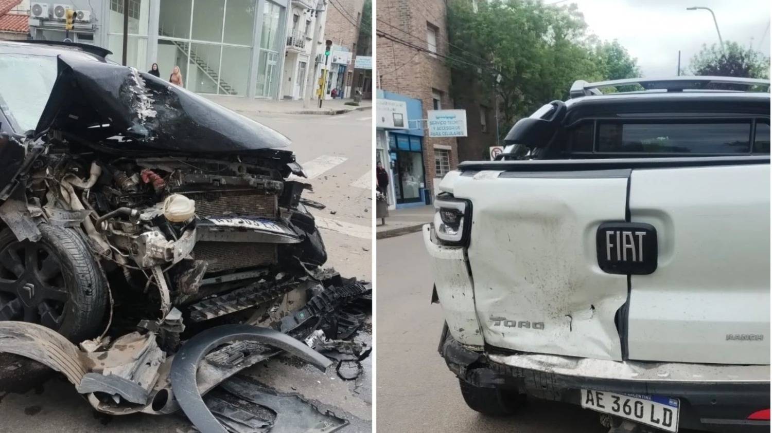 Barrio Napostá: una mujer resultó herida en un choque de dos vehículos