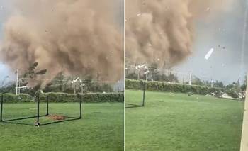 Emergencia en Chile: un tornado destruyó un colegio y provocó daños en una zona residencial