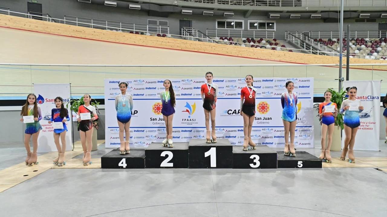 Patinadoras maragatas se subieron al podio del “Campeonato Nacional Copa González Molina” en San Juan