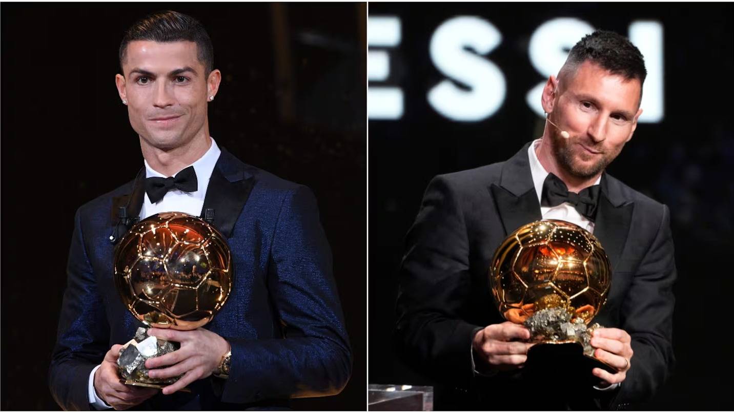 Cristiano Ronaldo le ganó a Messi en la votación de los hinchas por el mejor Balón de Oro de la historia