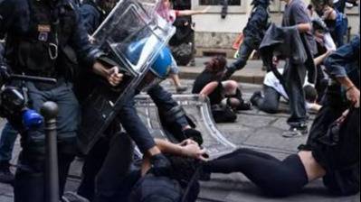 Violentas protestas en Italia: manifestantes marcharon contra el gobierno y hubo enfrentamientos