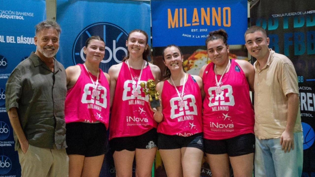 Sportivo campeón del 3x3 Milanno Femenino, en una jornada a pura energía y compromiso