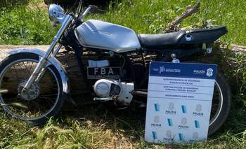 Aprehendieron a un joven por circular en una moto con numeración adulterada
