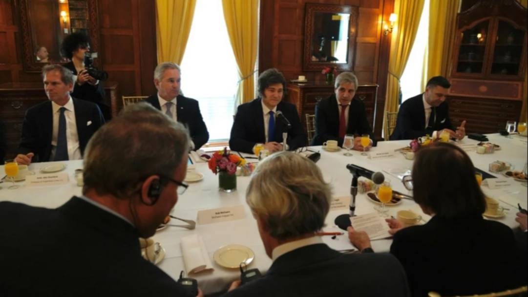 Javier Milei se reunió con empresarios en Nueva York