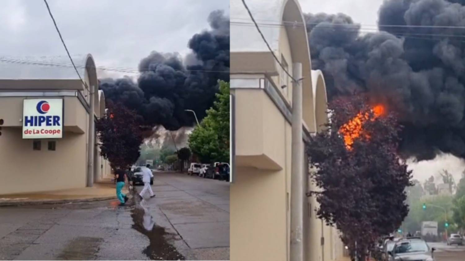 "Parece increíble que, después del 7 de marzo, pase esto...", dijo el gerente de la Coope tras el incendio