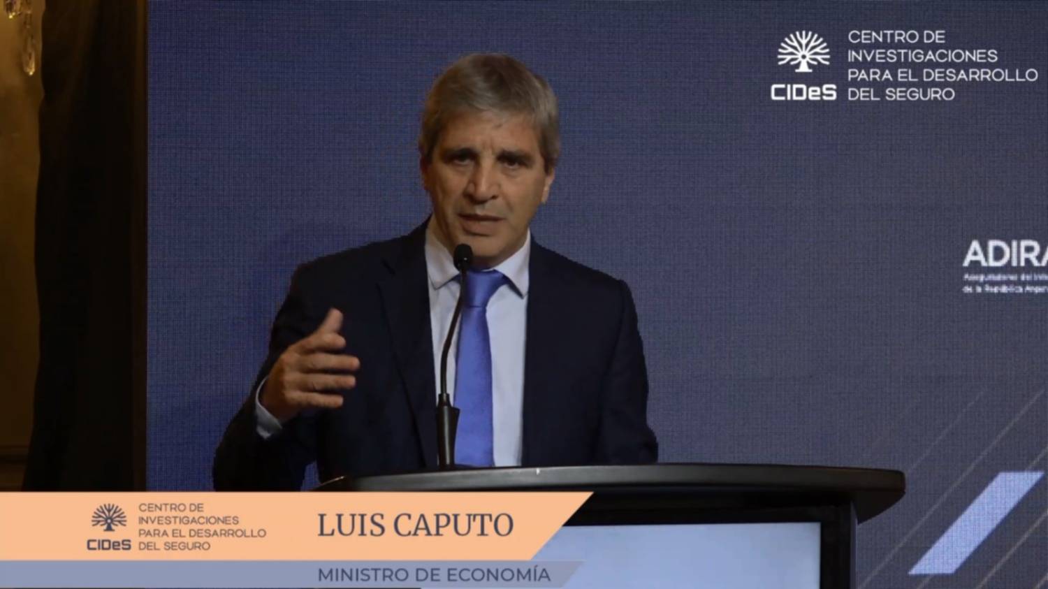 Luis Caputo afirmó que "el rumbo económico es indeclinable"