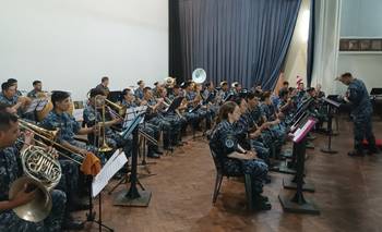 La Banda de Música de la Base Naval, desde adentro 