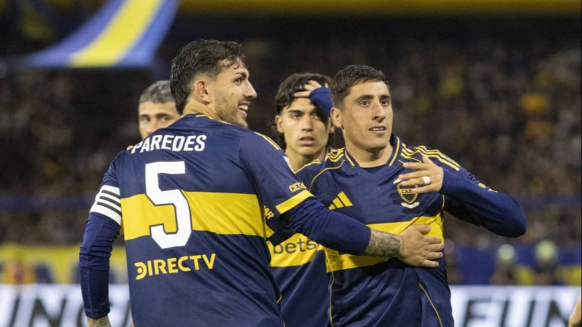 Primer tiempo: Boca le gana 1 a 0 a Argentinos Juniors en La Bombonera