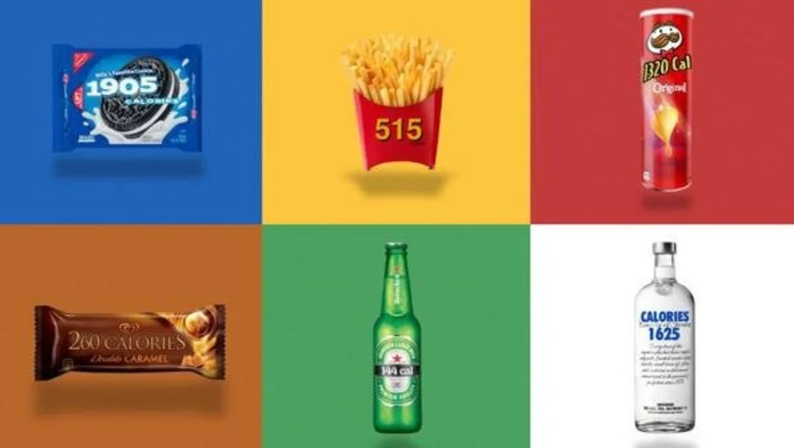 Con imágenes editadas, un usuario de Instagram revela las calorías de los alimentos Con imágenes editadas, un usuario de Instagram revela las calorías de los alimentos