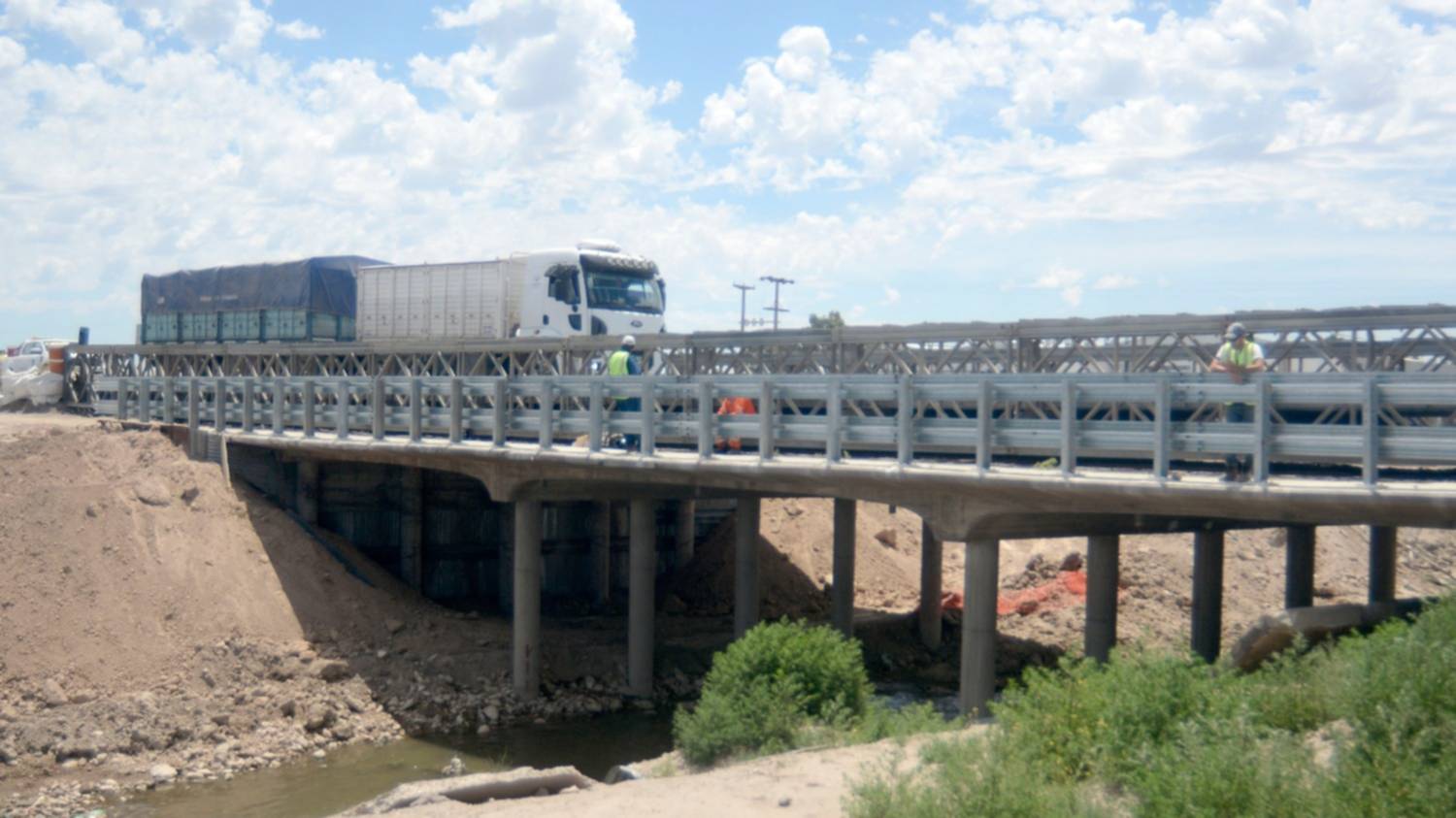 Habilitaron el tránsito en el puente de la ruta nacional 3