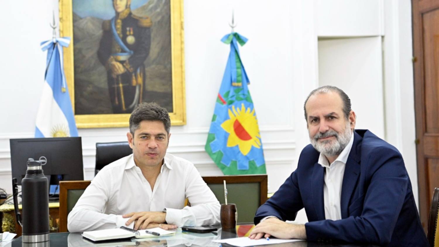 Susbielles se reunió con Kicillof y discutieron el plan de obras hidráulicas para Bahía