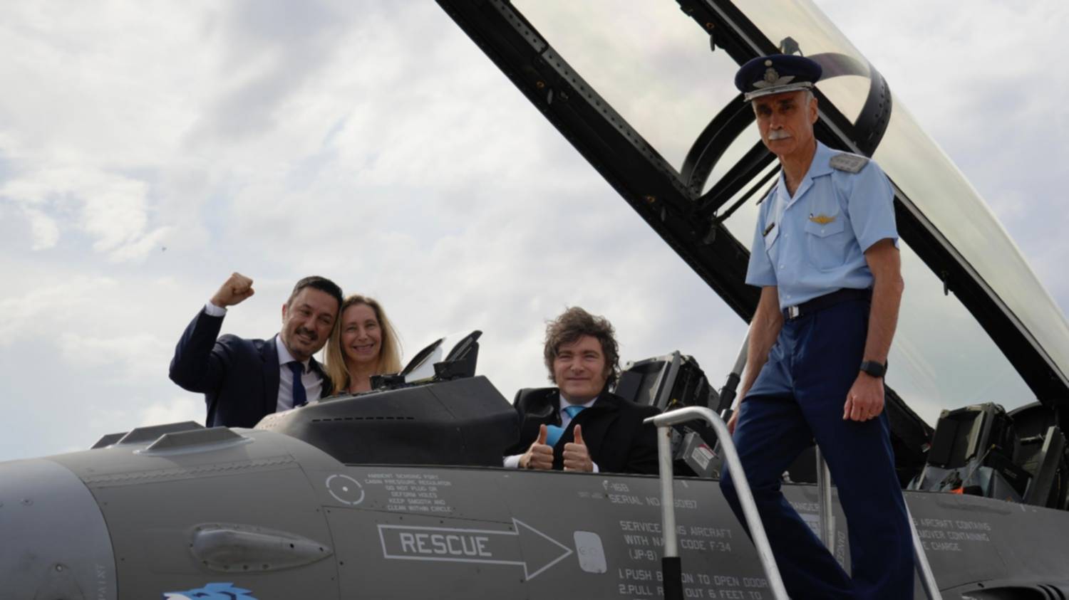 Milei y los F-16: "Un símbolo de la Argentina que estamos construyendo"