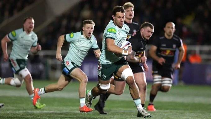 El try del bahiense Joaquín Moro en su debut en la Champions Cup