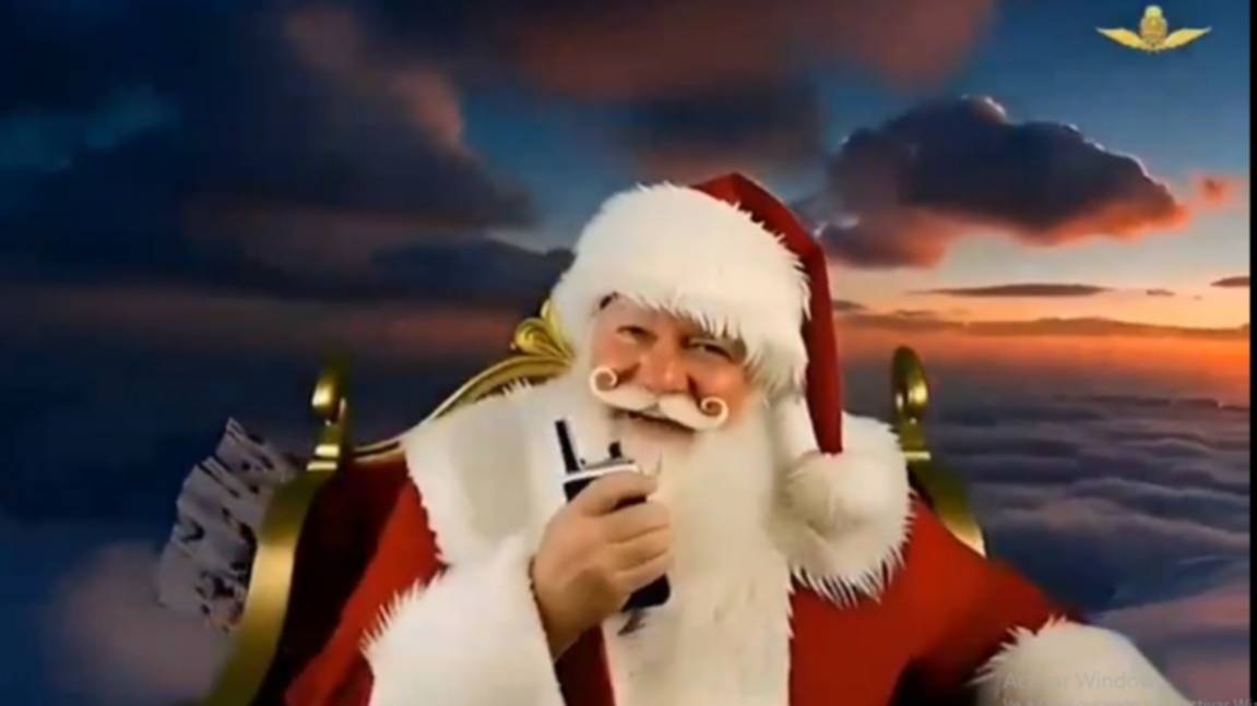 El mensaje navideño viral del Papá Noel de la Fuerza Aérea: “Felicitaciones por los nuevos F-16”