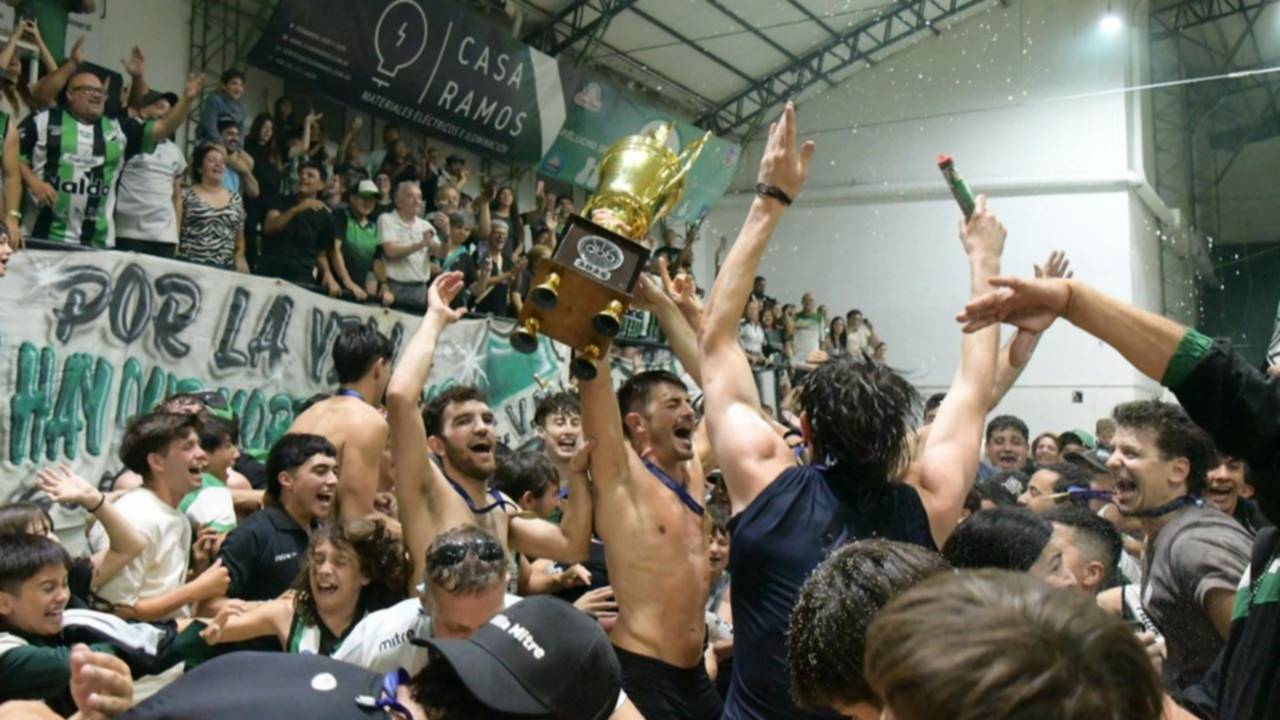 Heinrich, Amigo y Depaoli, el tridente fijo del tricampeón, más Alejo Blanco, el "líder" de los pibes