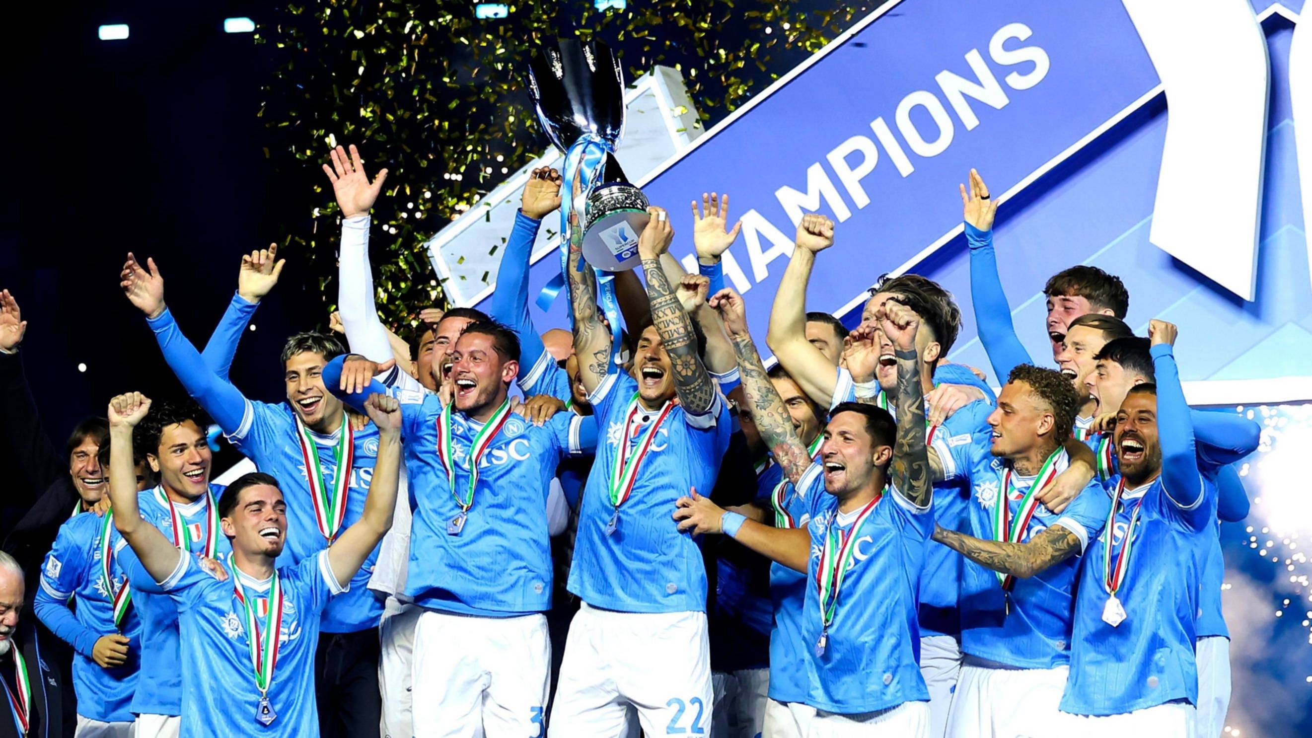 Napoli se consagró campeón de la Supercopa Italiana